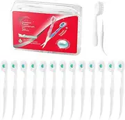 JOUGE Disposable Mini Toothbrush Travel Toothbrushes with Toothpaste Portable Peppermint 24pcs (1)