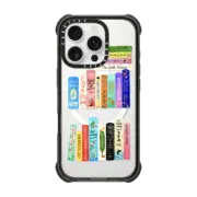 iPhone 16 Pro Ultra Impact Case MagSafe Compatible Books Lovers [waterclolor Bookshelf]
