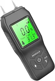 Moisture Meter Leak Detector Hygrometer for Outdoor Drywall Wood Backlit Lcd Screen