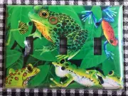 Mulberry USA Frogs Metal Triple Light Switch Plate Cover