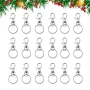 50pcs Keychain DIY Hook Jewelry Clasps Lanyard Hook Key Rings Claw Clasp Buckle