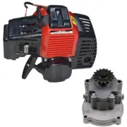 47 49cc 50cc 2 Stroke Engine Motor Gear box for Motorized Go kart Scooter Rocket
