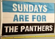 'FOOTBALL FLAG FREE USA SHIP Carolina Panthers Cool NFL Beer Cave USA Sign 3x5'