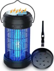 - Bug Zapper Lantern, Portable UV Insect Killer with Collection Tray and Cleanin
