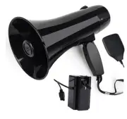 35 Watt Power Portable Megaphone Speaker PA Bullhorn with Detachable Handheld