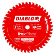 (J) Diablo D0744CD 7-1/4" x 44-Teeth TrexBlade™ Saw Blade for Composite Decking
