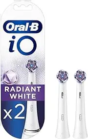Oral-B iO Radiant Replacement Toothbrush Heads White Pack of 2