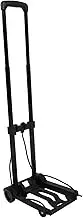 KALLORY Versatile Foldable Utility Cart with Wheels Sturdy Construction Double Hook Design Space Saving Portable Shopping Trolley for Grocery Luggage Moving