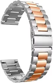 [YHMOO] Stainless Steel Watch Bands for Moonswatch,Metal Watch Strap Compatible with Omega X Swatch Moonswatch Speedmaster Watch,Quickly Release Swatch Omega Replacement Band -20mm