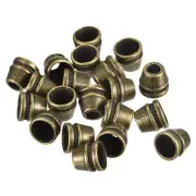 20pcs Metal Bell Stopper Cord Rope Locks Fastener Cord Ends Stopper, Copper