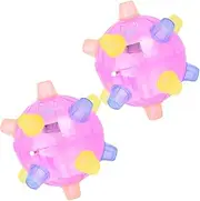 WHAMVOX Music Hopping Ball Bouncing Sensory Thrower Dog Balls Oddball Music Music Dancing Ball Light Jumping Ball Music Jumping Ball Blue