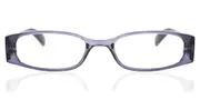 Oval Full Rim Plastic Men's Glasses Purple, Size +1.00 - Lenses Included - Private Health Rebate - Blue Light Block Available - SmartBuy Readers