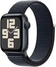 Apple Watch SE (2nd Gen) [GPS 40-mm] Smartwatch with Aluminum Case with Midnight Sport Loop One Size