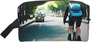 [FSCEV] Car and Bicycle Storage Bag Toiletry Bag Travel Bag Cute Cosmetic Bag Makeup Accessories, White, One Size