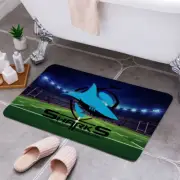 NRL New Cronulla Sharks Rugby League Bath Mat