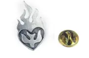 6030417 Jeremiah 20:9 Holy Spirit Dove Fire Lapel Pin Christian Youth Ministry