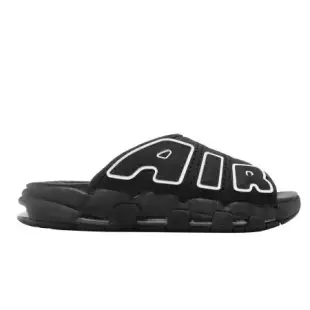 Nike 拖鞋 Wmns Air More Uptempo Slide 黑 大AIR 女鞋 氣墊 FD5983-001