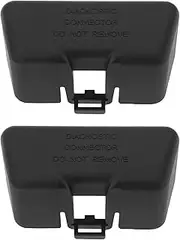 Briny River 2pcs Car 16 Pin OBD Diagnostic Socket Plug Dust Cover Replacement Part Automobile OBD Diagnostic Connector Interface Cap