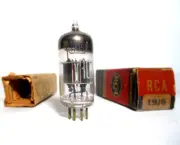 19J6 NOS Dual Triode Tube RCA USA Horizontal-Getter Millett Starving Student