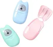 VICASKY Travel Toiletries Kit 3 Boxes of Soap Paper 50 Sheets Each Perfect for Travel Needs