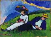 In Spite of the War : Gabriele Munter : 1911 : Art Print