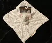 NWT NUNU Lovey Blanket Pink/White Elephant Gift Cozy