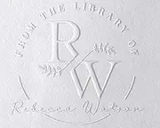 Custom Book Embosser | Book Lover Gift |from The Library of | Ex Libris | Floral Book Stamp | Personalized Teacher Stamp | Custom Library Stamp| Monogram Self-Inking Wood Handle Stamp
