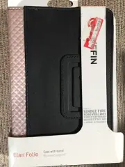 Black Belkin Verve Folio Stand Case For Amazon Kindle, E Readers Up To 7.7x 5.0”
