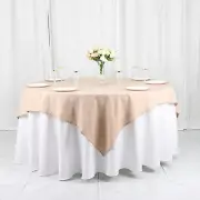 70" NUDE SQUARE POLYESTER TABLECLOTH Wedding Party Catering Dinner Linens SALE