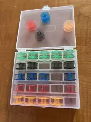 Bobbins 25Pcs/Set Colorful Class 15 in Storage Box