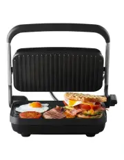 [Sunbeam] Caf Style Sandwich Slice Press and Contact Grill in Silver