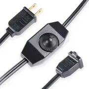Lamp Dimmer Switch Extension Cord Plug in Dimmer - Rotary Control for 150 Watt D