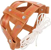 Ipetboom Horse Grazing Mask Farm Muzzle Made of Leather Anti-bark Anti-bite Muzzle for Horses