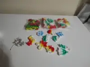 40 Christmas Holiday Keychains Popit Fidget Toy Popper Mini Bubble Sensory
