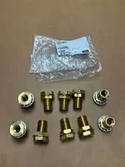 10x Pack Danfoss 1344 3/4" Female NPTF x 1/4" Brass Air Brake Bulkhead Coupling
