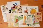 Vintage Children Kids Themed Ephemera Scrapbooking Junk Journal 12 Sheets