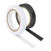 2Pcs 98ft Tennis Badminton Racket Overgrip Towel Grip Sweatband White, Black
