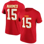 NFL T-Shirt Kansas City Chiefs Patrick Mahomes 15 Red Graphic Football Jersey