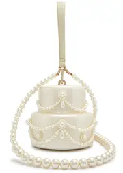 Simone Rocha Embellished Cake top Handle bag - Pearl ONE SIZE