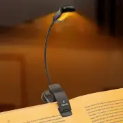 Amber Rechargeable 7 Led Eye-Care Book Light,Blue Light Blocking Reading Light,3