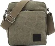 [WRITWAA] Canvas Messenger Bag for Men Waterproof Sling Bag Adjustable Straps Perfect for Daily Use Travel