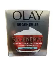 New Olay Regenerist Micro Sculpting Cream Moisturizer Fragrance Free 1.7oz / 48g