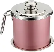 CONGARTENO Oil Strainer Pot Non Drip Grease Container with Removable Mesh for Convenient Kitchen Storage and Reuse for Cooking Oil and Frying Grease