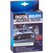 Digital Breath Alcohol Professional Tester LCD Analyser/Breathalyser Test Black