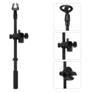 Metal Cross Arm Bracket Office Mic Stand Clamp Shock Mount Microphone Holder