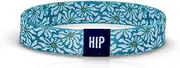 Hip Heads Thick Hair Ties for Men, Durable Hair Bands, Non-Slip, Stylish & Versatile Bracelet, Waterproof Bracelets & Summer Bracelets for Surf, Beach & Everyday Wear (Flower Lovin' Blue)