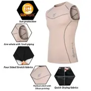 Mens Compression Armour Base Layer Tops Running Sleeveless Sports Skin Shirt