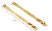 2 pieces Bamboo Wooden Back Scratcher Massage Rolls Long Reach Itchy Relief BMT01