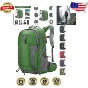 Ergonomic 40L Camping Daypack - Waterproof Backpack with Reflective Safety Signs