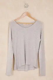 Cotton Modal Raglan V Neck Top--PAPI-8009-2
